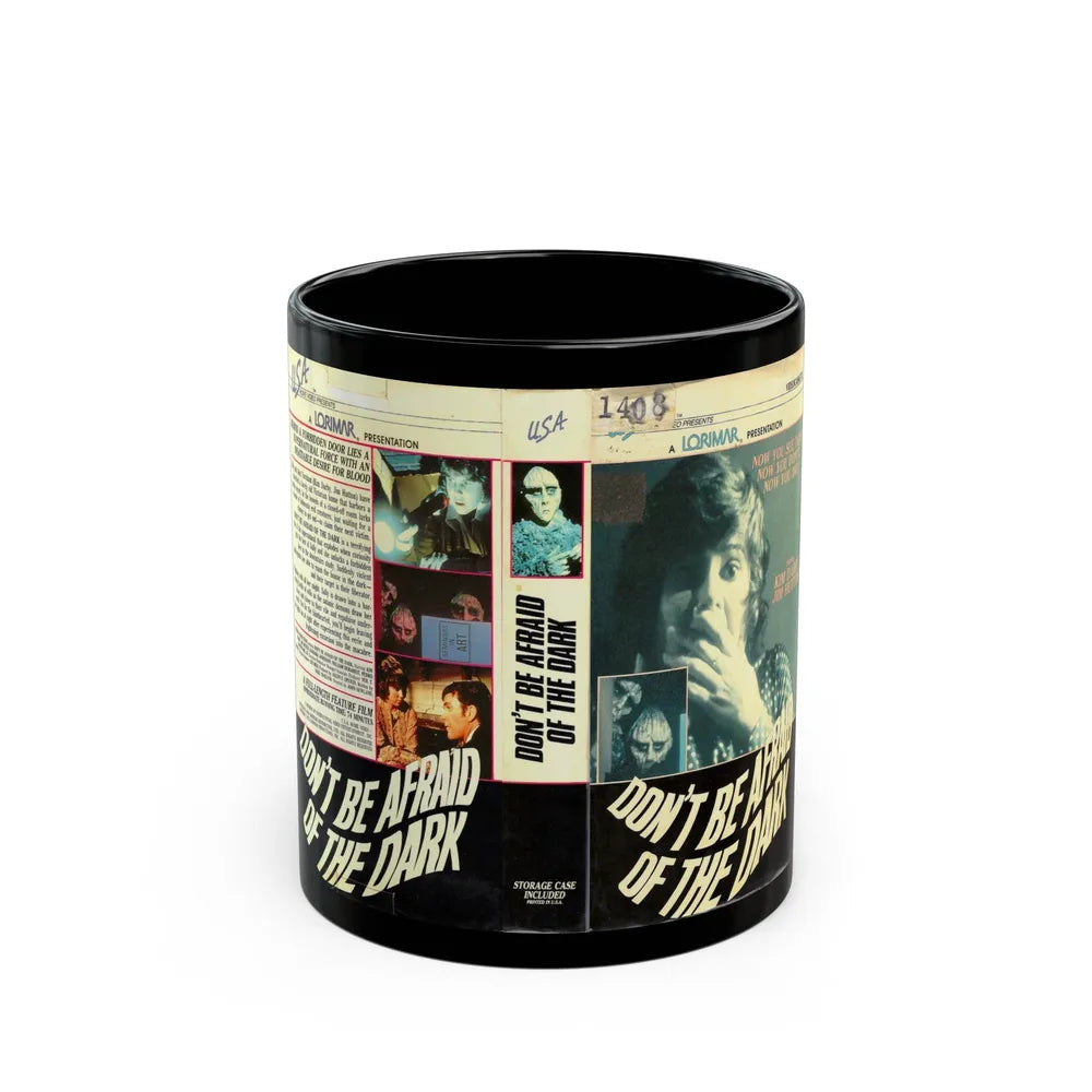 DONT BE AFRAID OF THE DARK (VHS COVER) - Black Coffee Mug-11oz-Go Mug Yourself