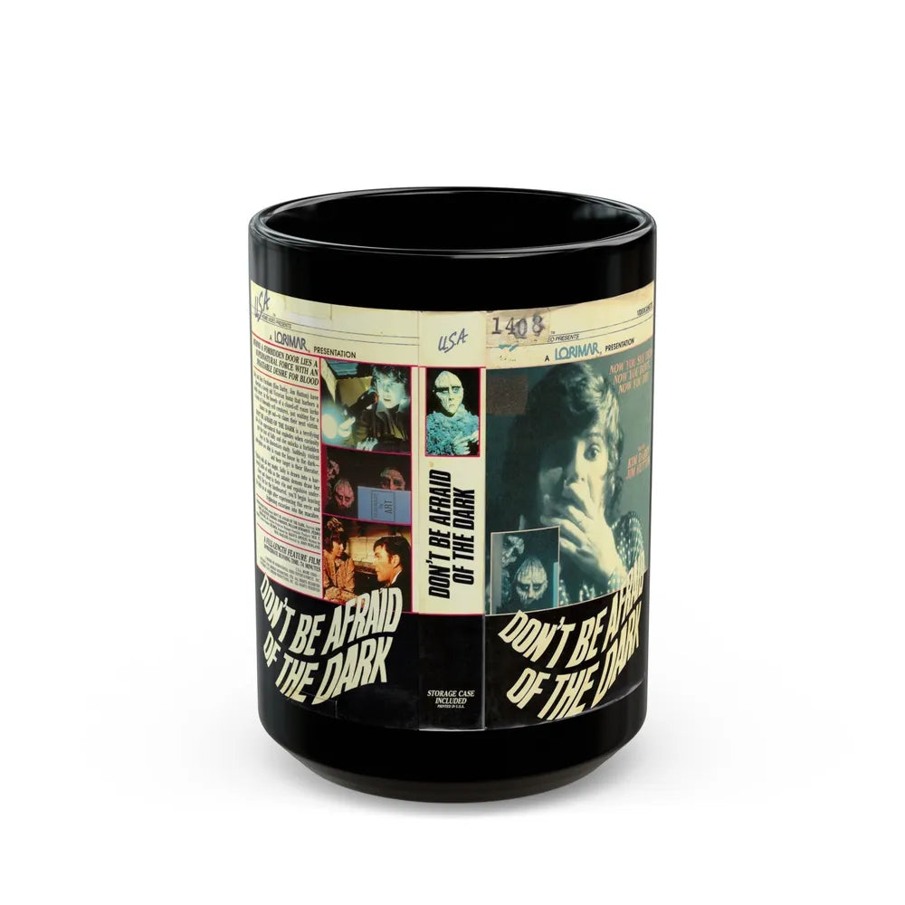 DONT BE AFRAID OF THE DARK (VHS COVER) - Black Coffee Mug-15oz-Go Mug Yourself