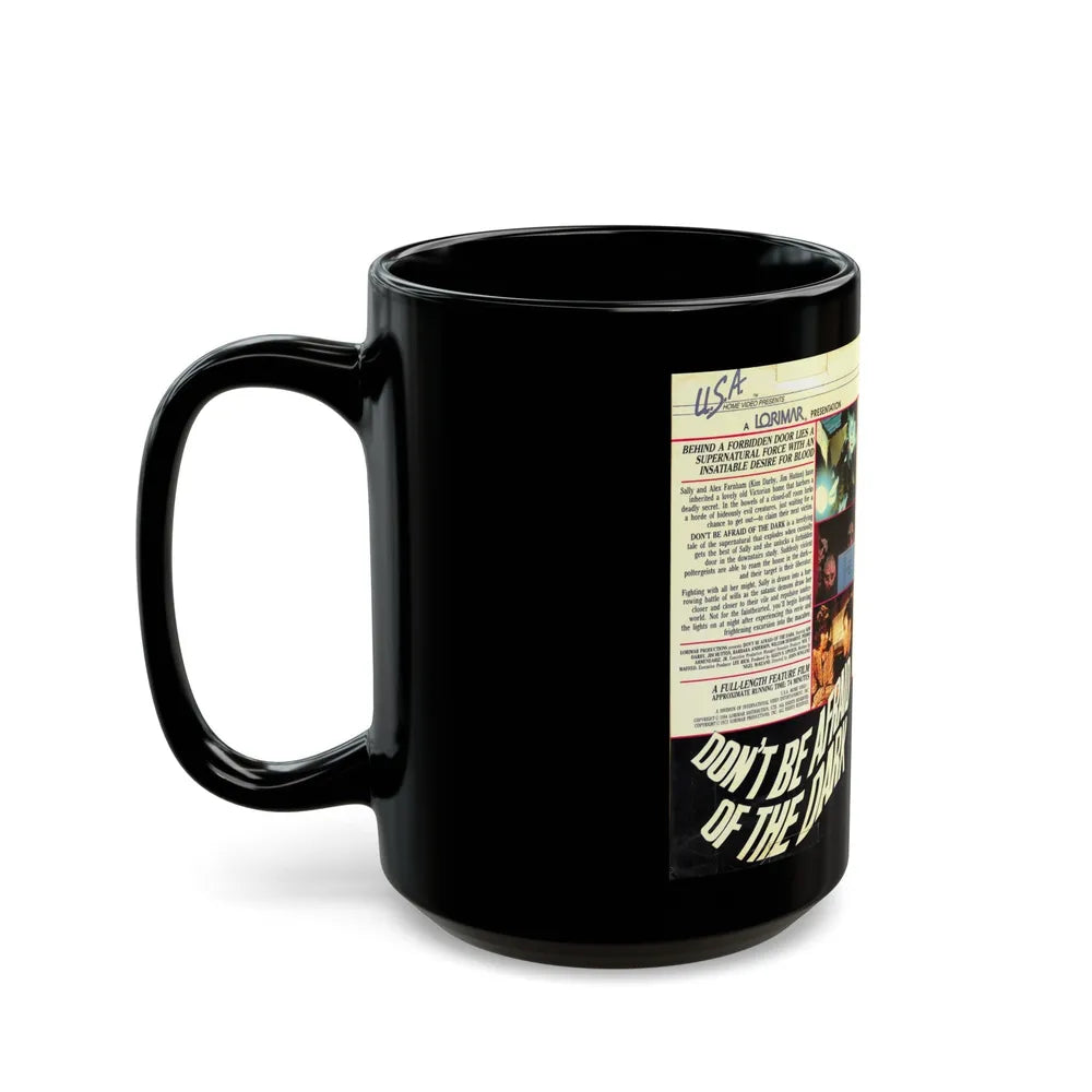 DONT BE AFRAID OF THE DARK (VHS COVER) - Black Coffee Mug-Go Mug Yourself