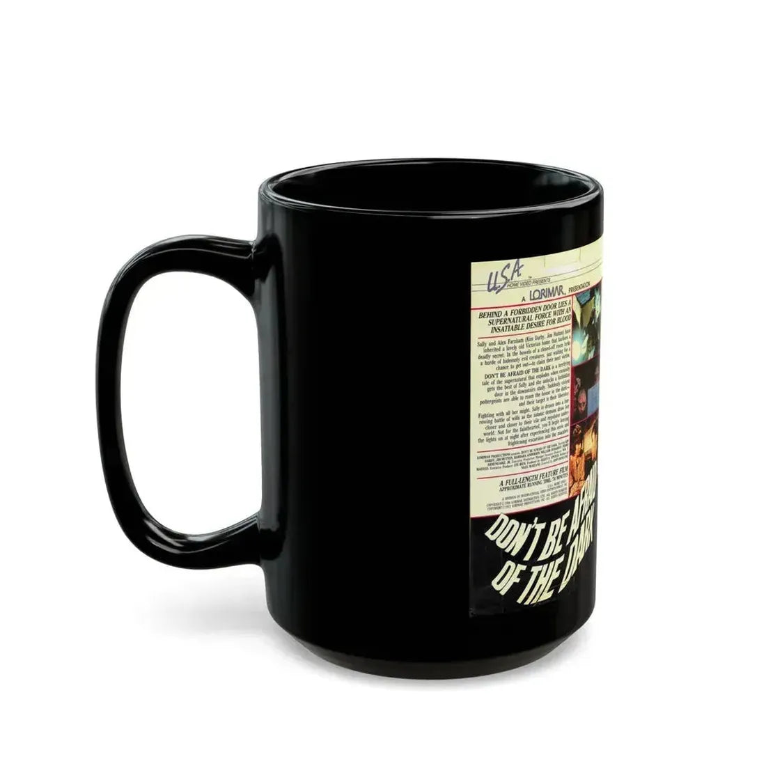 DONT BE AFRAID OF THE DARK (VHS COVER) - Black Coffee Mug - Go Mug Yourself