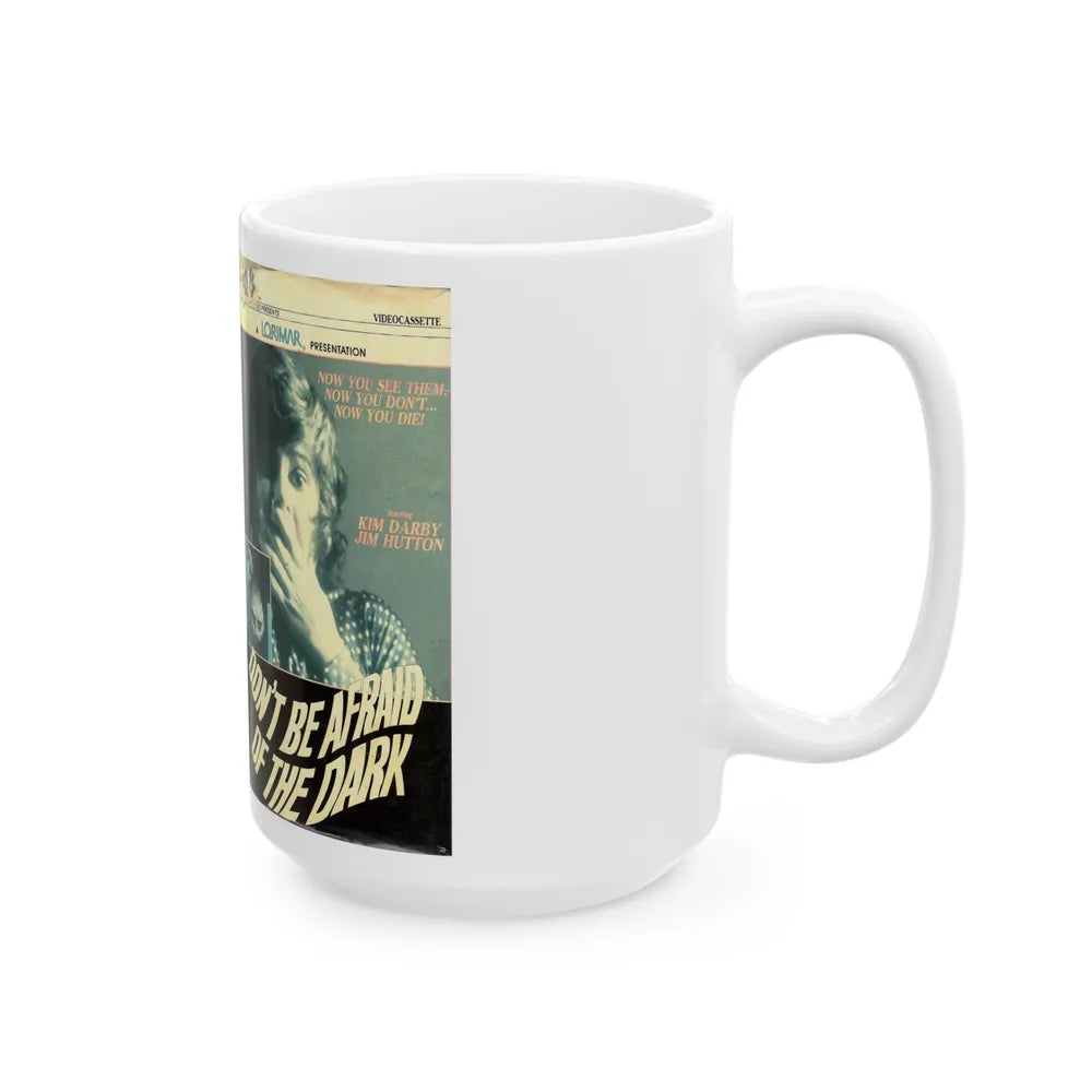 DONT BE AFRAID OF THE DARK (VHS COVER) - White Coffee Mug-Go Mug Yourself