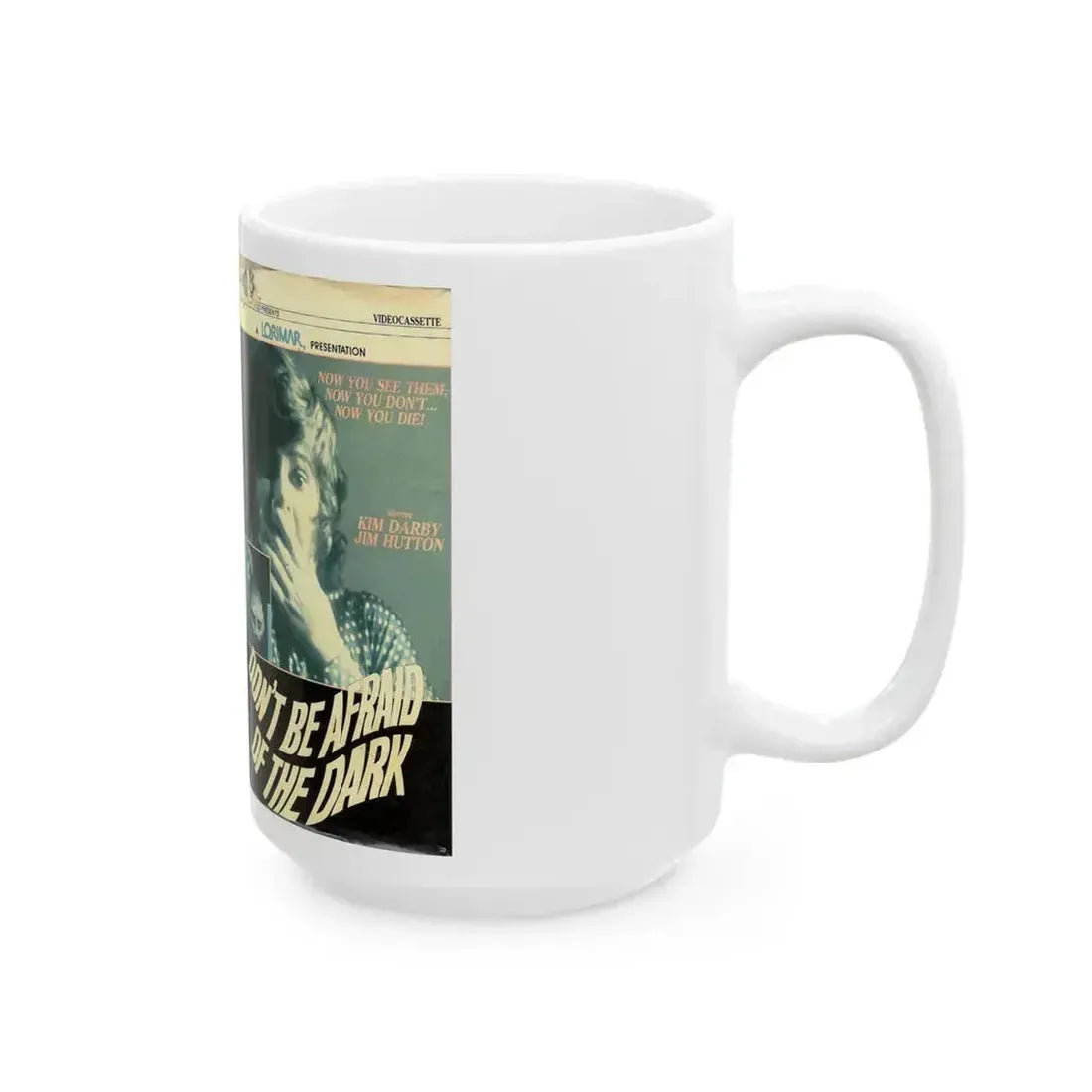 DONT BE AFRAID OF THE DARK (VHS COVER) - White Coffee Mug - Go Mug Yourself
