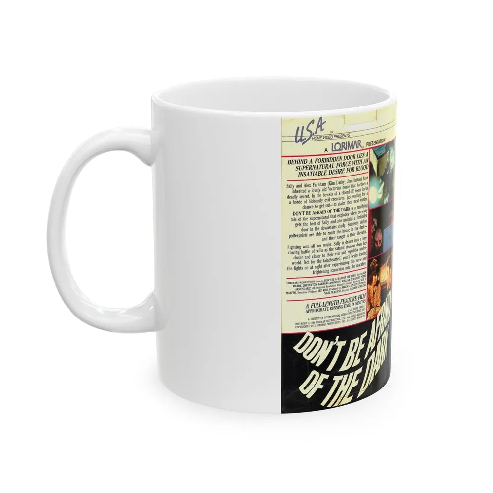 DONT BE AFRAID OF THE DARK (VHS COVER) - White Coffee Mug-Go Mug Yourself