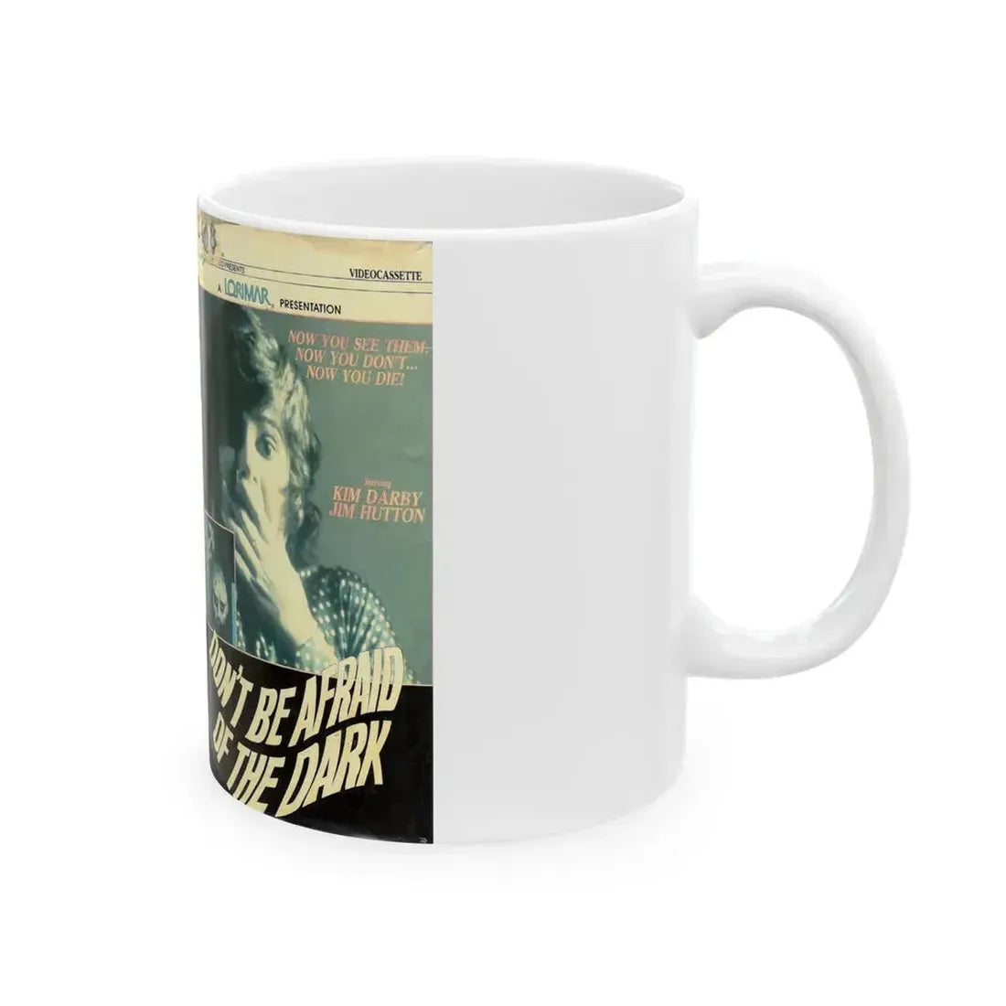 DONT BE AFRAID OF THE DARK (VHS COVER) - White Coffee Mug - Go Mug Yourself