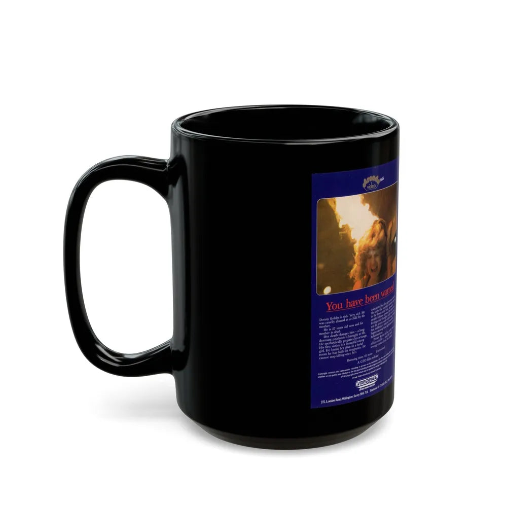 DONT GO IN THE HOUSE (VHS COVER) - Black Coffee Mug-Go Mug Yourself