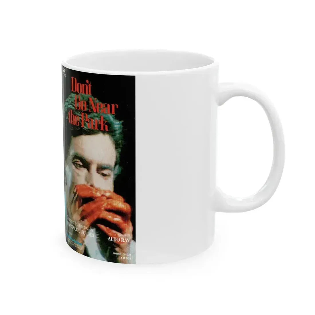 DONT GO NEAR THE PARK (VHS COVER) - White Coffee Mug - Go Mug Yourself