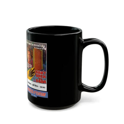DONT OPEN THE DOOR (VHS COVER) - Black Coffee Mug - Go Mug Yourself