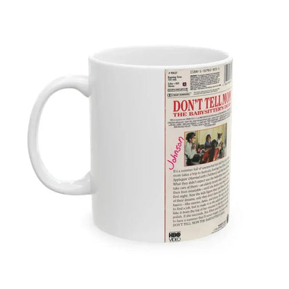 DONT TELL MOM THE BABYSITTERS DEAD (VHS COVER) - White Coffee Mug - Go Mug Yourself
