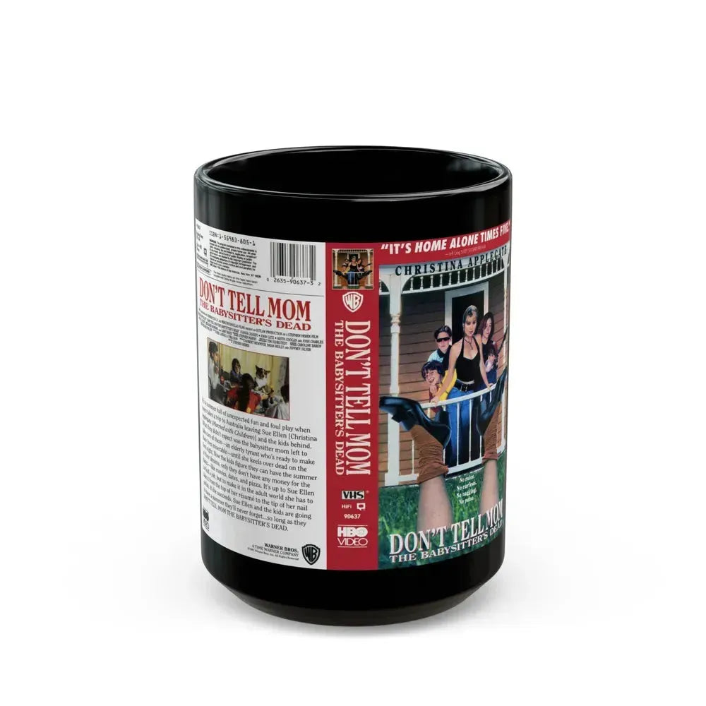 DONT TELL MOM THE BABYSITTERS DEAD2 (VHS COVER) - Black Coffee Mug 15oz - Go Mug Yourself