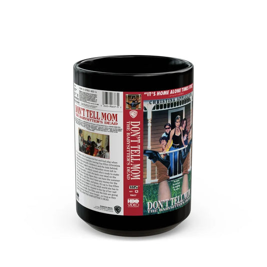 DONT TELL MOM THE BABYSITTERS DEAD2 (VHS COVER) - Black Coffee Mug-15oz-Go Mug Yourself