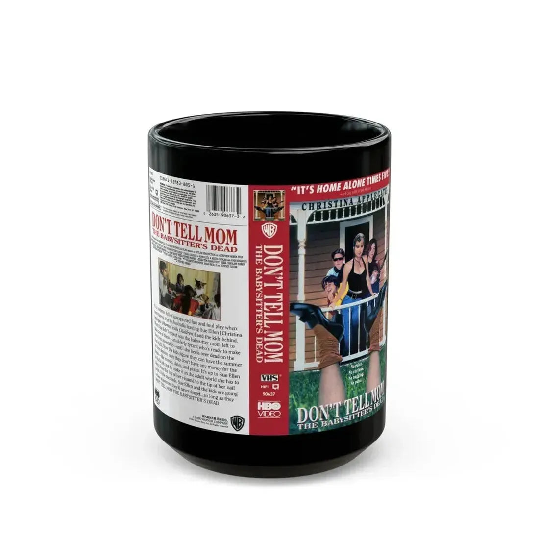 DONT TELL MOM THE BABYSITTERS DEAD2 (VHS COVER) - Black Coffee Mug 15oz - Go Mug Yourself