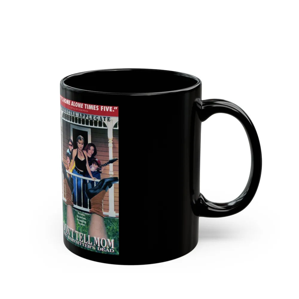 DONT TELL MOM THE BABYSITTERS DEAD2 (VHS COVER) - Black Coffee Mug-Go Mug Yourself