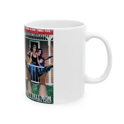 DONT TELL MOM THE BABYSITTERS DEAD2 (VHS COVER) - White Coffee Mug - Go Mug Yourself