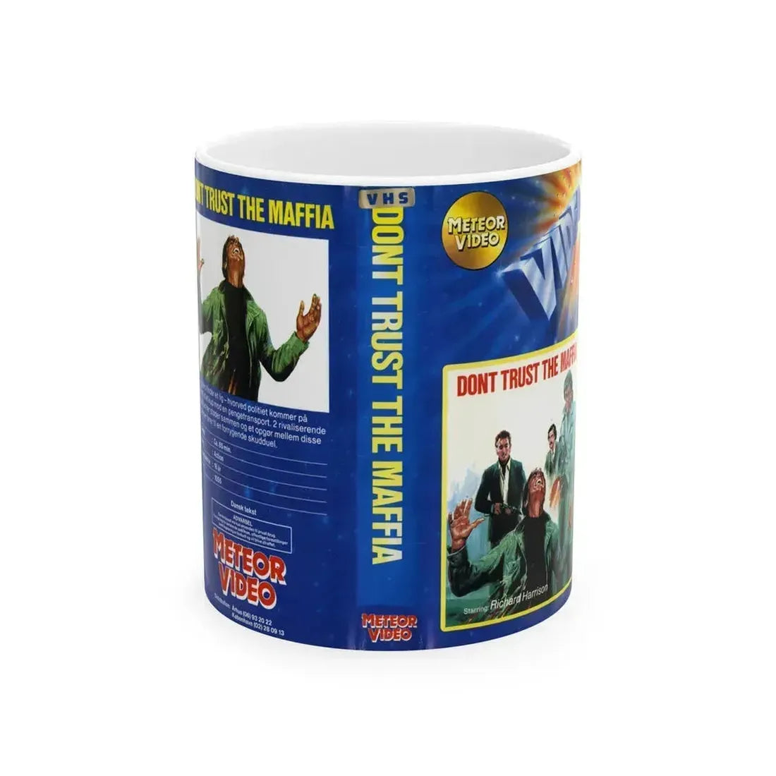 DONT TRUST THE MAFFIA (VHS COVER) - White Coffee Mug 11oz - Go Mug Yourself