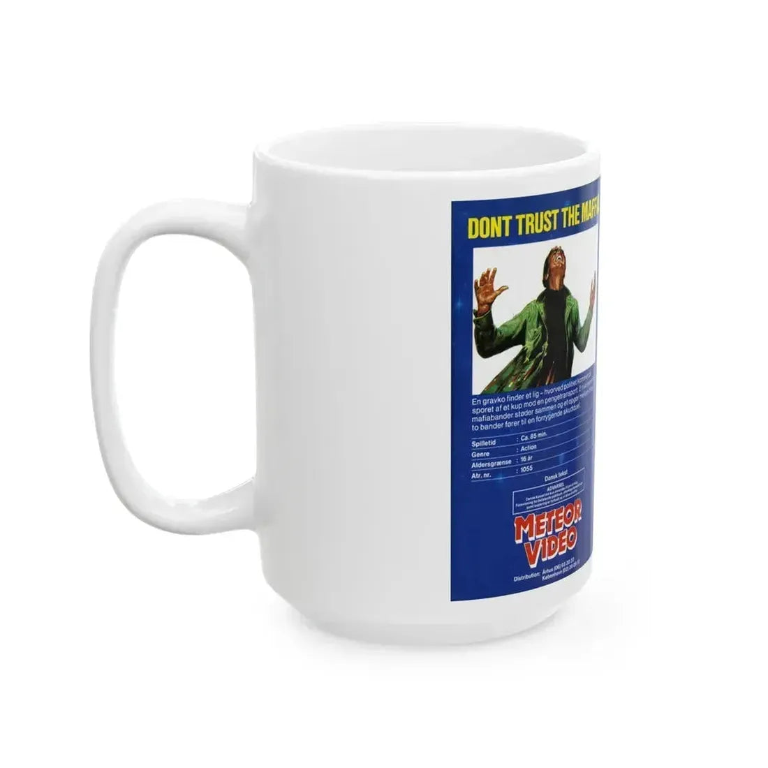 DONT TRUST THE MAFFIA (VHS COVER) - White Coffee Mug - Go Mug Yourself