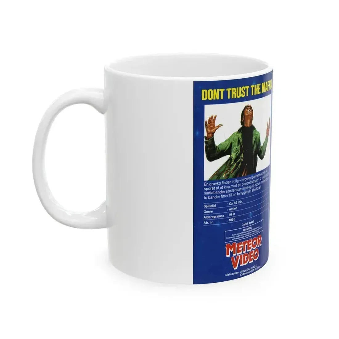 DONT TRUST THE MAFFIA (VHS COVER) - White Coffee Mug - Go Mug Yourself
