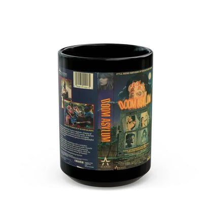 DOOM ASYLUM (VHS COVER) - Black Coffee Mug 15oz - Go Mug Yourself