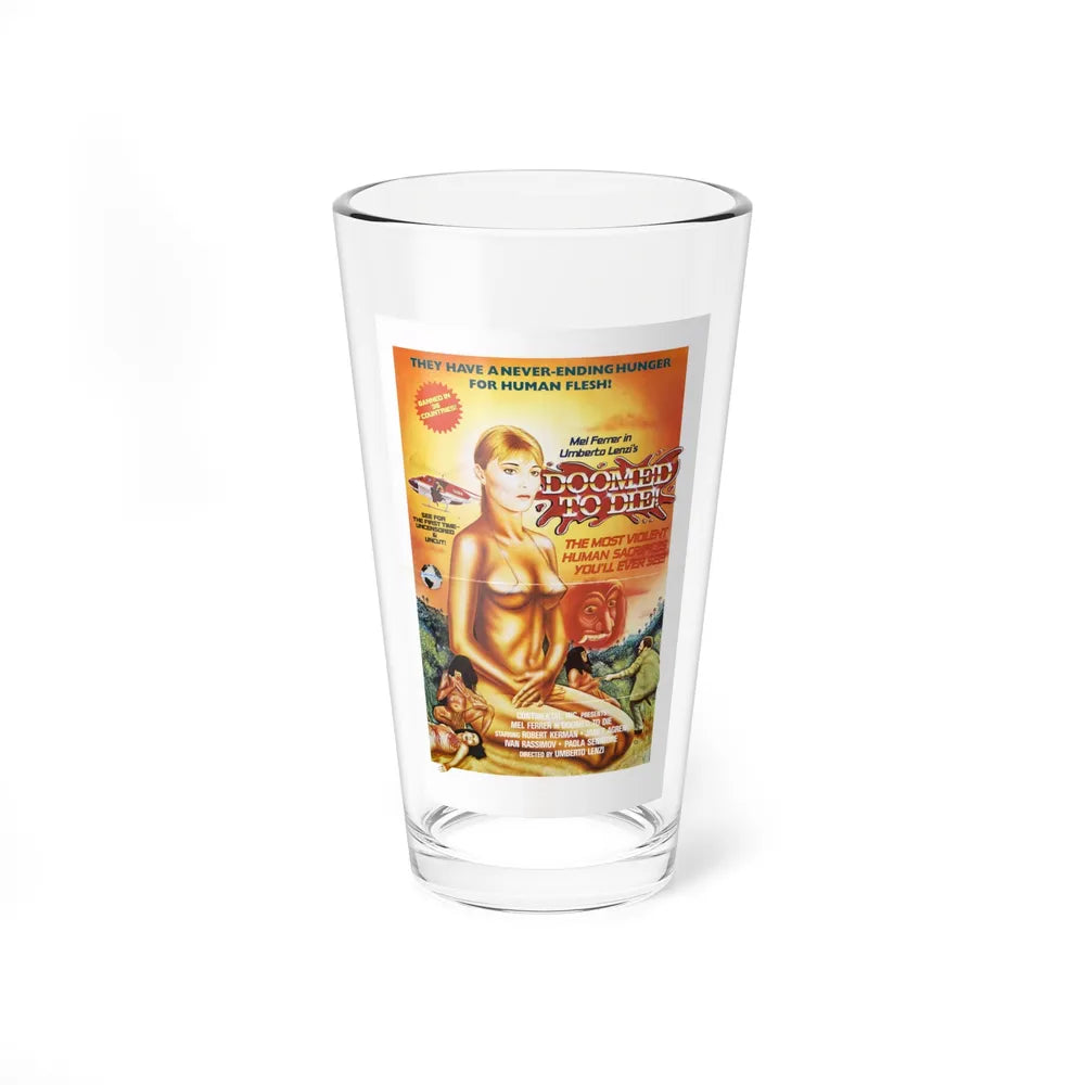 DOOMED TO DIE (EATEN ALIVE) 1980 Movie Poster - Pint Glass 16oz-16oz-Go Mug Yourself