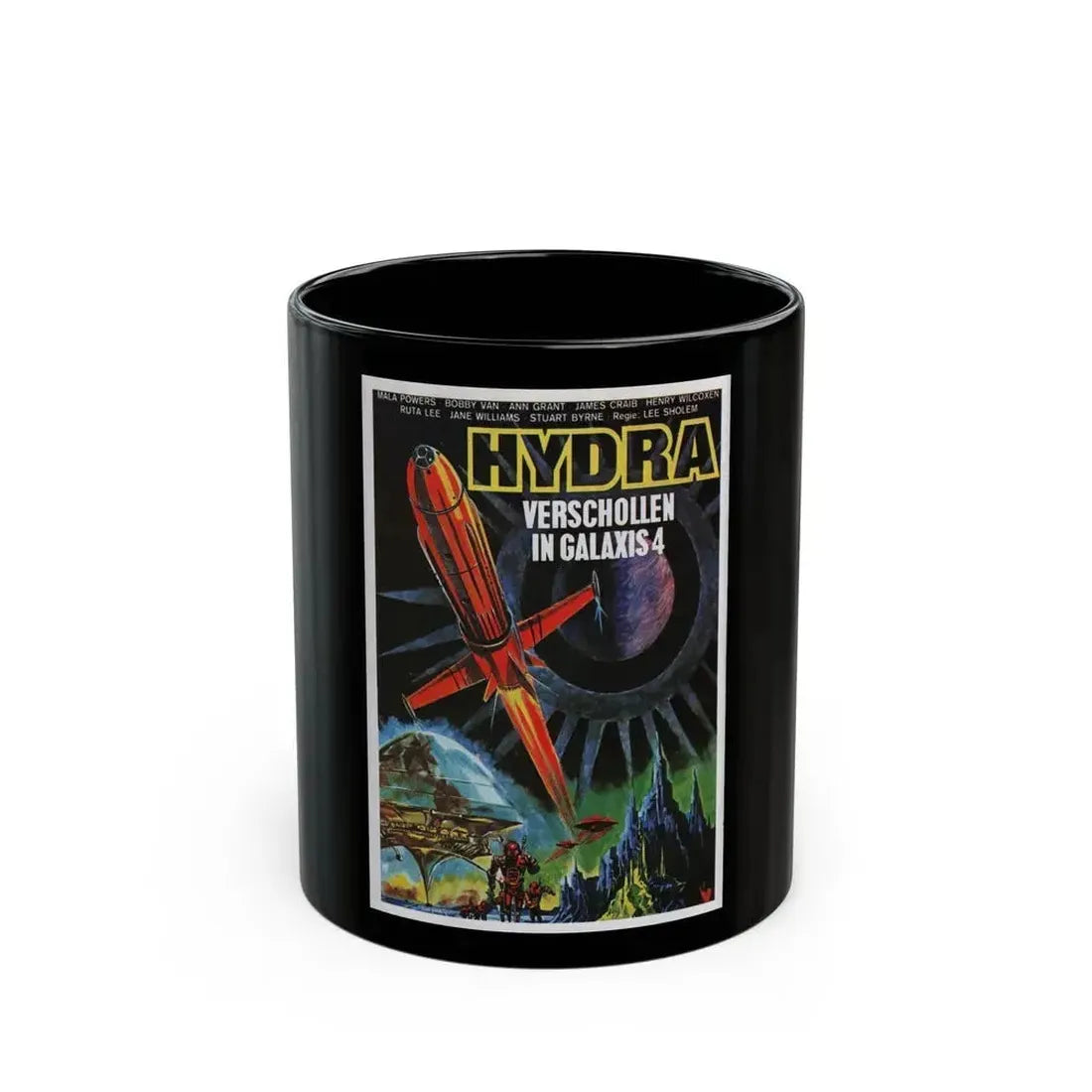 DOOMSDAY MACHINE 1972 Movie Poster - Black Coffee Mug 11oz - Go Mug Yourself