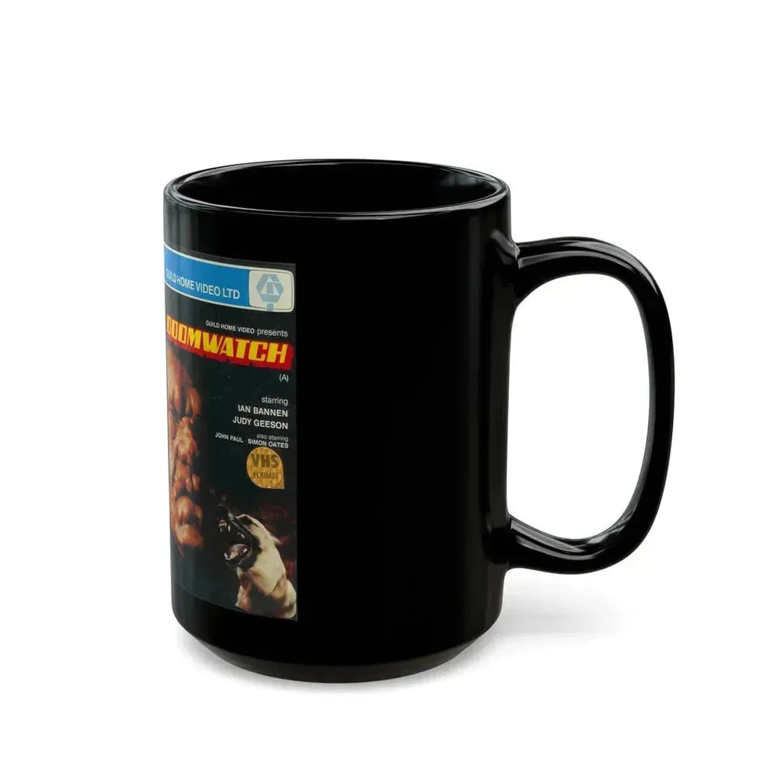 DOOMWATCH (VHS COVER) - Black Coffee Mug - Go Mug Yourself