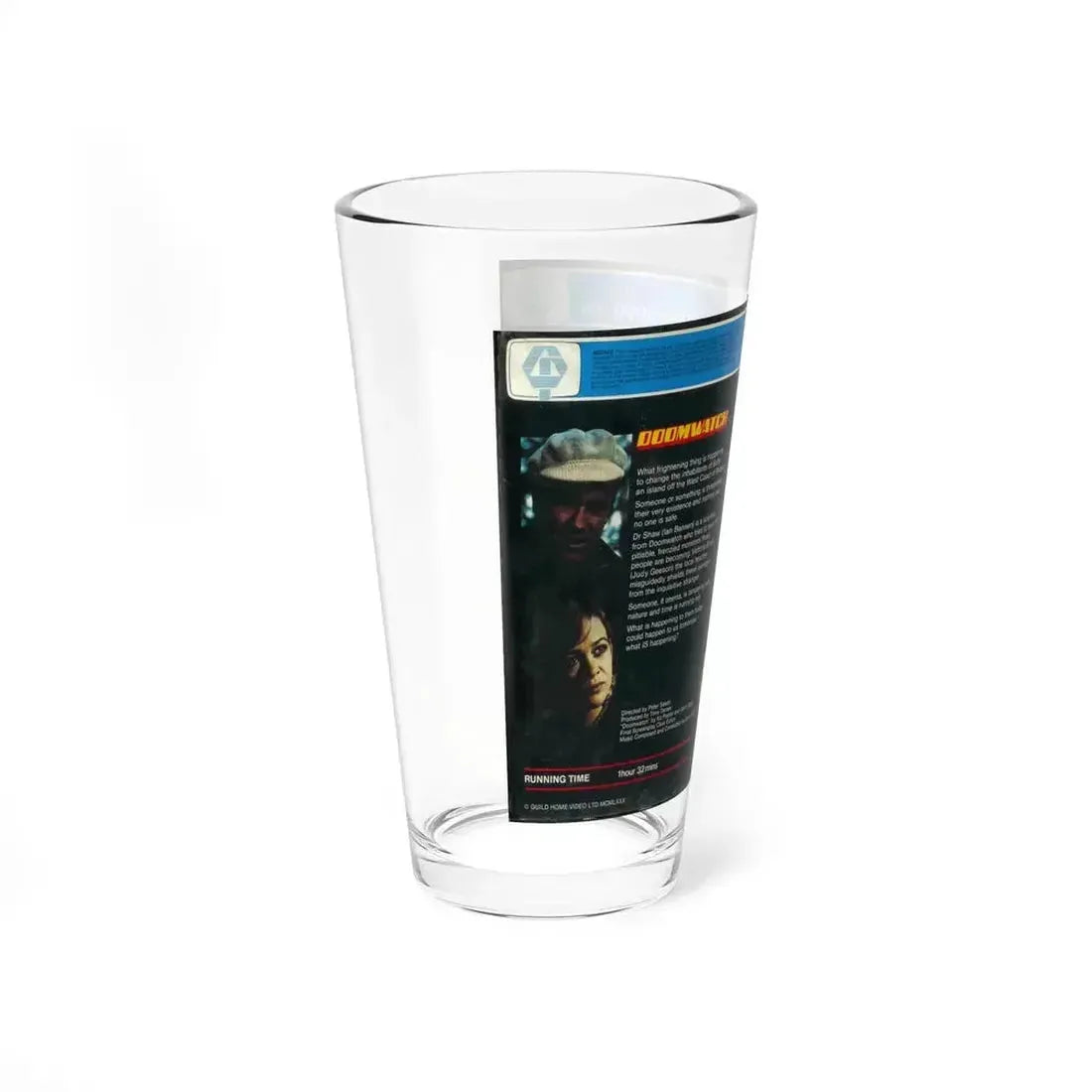 DOOMWATCH (VHS COVER) Pint Glass 16oz - Go Mug Yourself