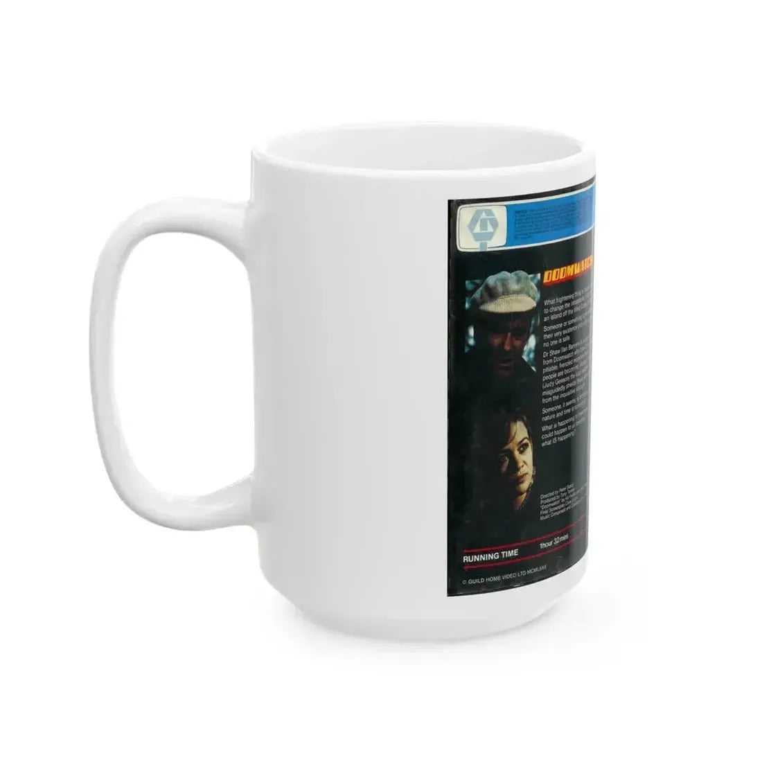 DOOMWATCH (VHS COVER) - White Coffee Mug - Go Mug Yourself