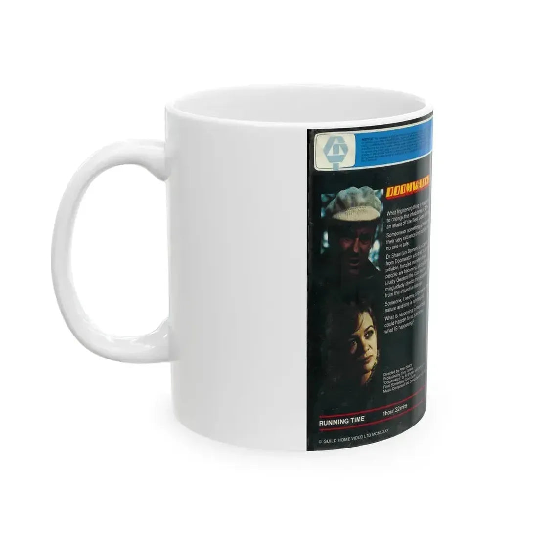 DOOMWATCH (VHS COVER) - White Coffee Mug - Go Mug Yourself