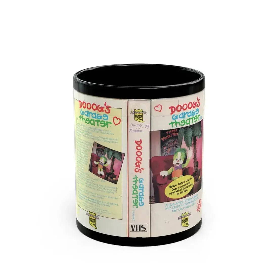 DOOOGS GARAGE THEATER VULUME 1 (VHS COVER) - Black Coffee Mug 11oz - Go Mug Yourself
