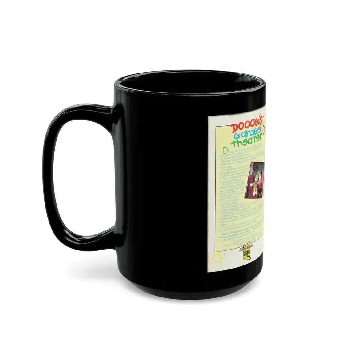 DOOOGS GARAGE THEATER VULUME 1 (VHS COVER) - Black Coffee Mug - Go Mug Yourself