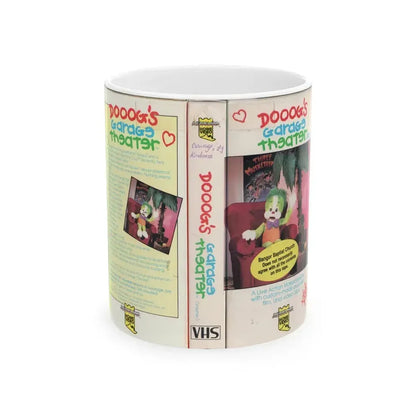 DOOOGS GARAGE THEATER VULUME 1 (VHS COVER) - White Coffee Mug 11oz - Go Mug Yourself