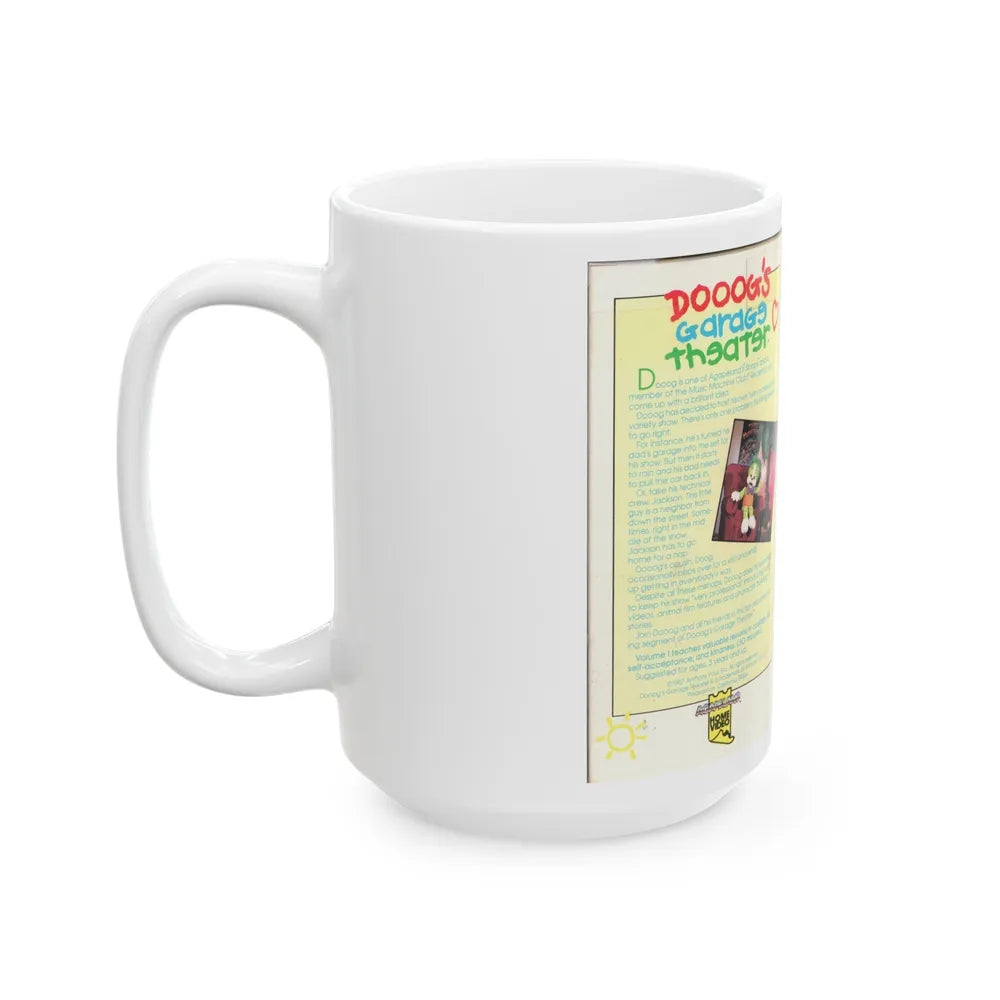 DOOOGS GARAGE THEATER VULUME 1 (VHS COVER) - White Coffee Mug-Go Mug Yourself