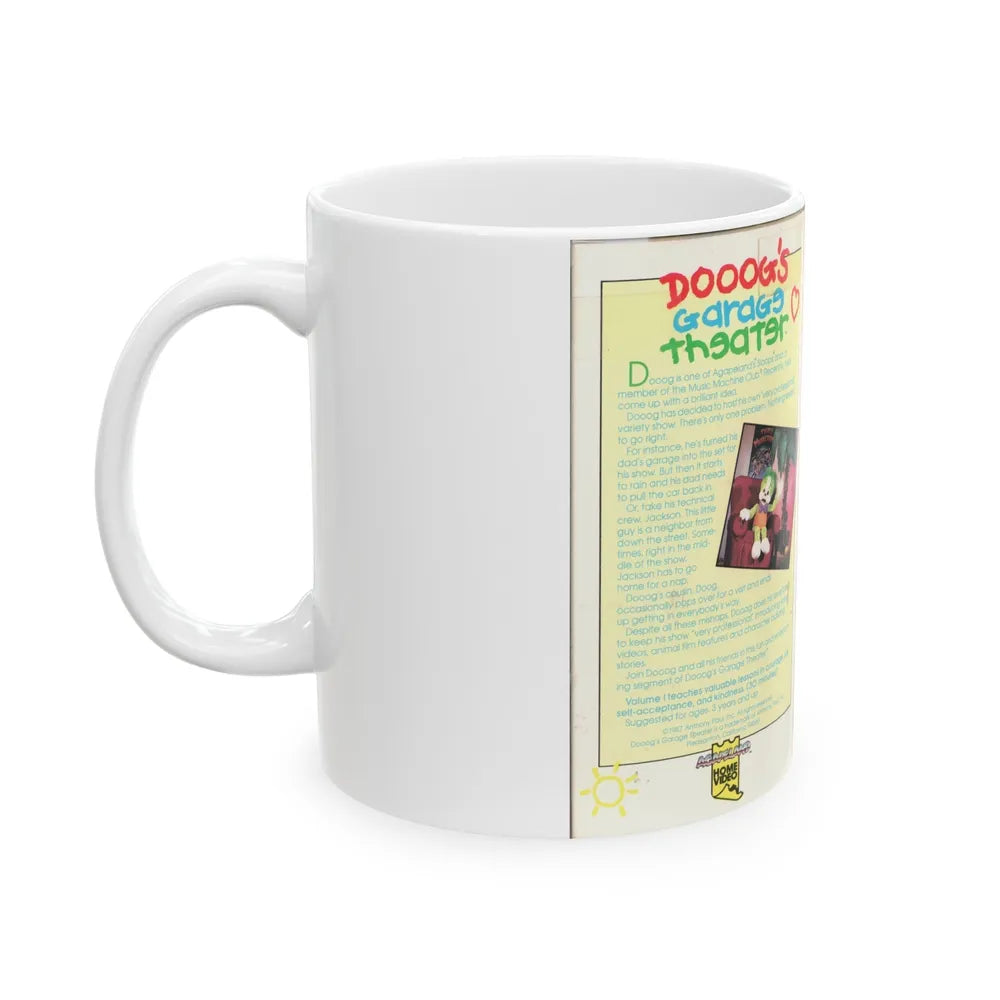 DOOOGS GARAGE THEATER VULUME 1 (VHS COVER) - White Coffee Mug-Go Mug Yourself