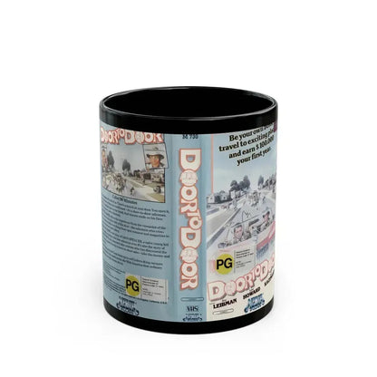DOOR TO DOOR (VHS COVER) - Black Coffee Mug 11oz - Go Mug Yourself