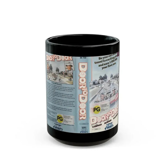 DOOR TO DOOR (VHS COVER) - Black Coffee Mug 15oz - Go Mug Yourself