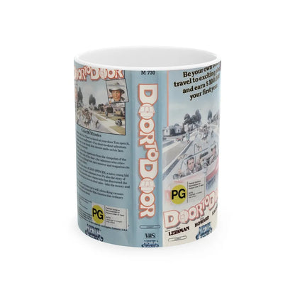 DOOR TO DOOR (VHS COVER) - White Coffee Mug-11oz-Go Mug Yourself