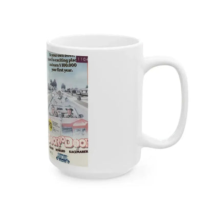 DOOR TO DOOR (VHS COVER) - White Coffee Mug - Go Mug Yourself