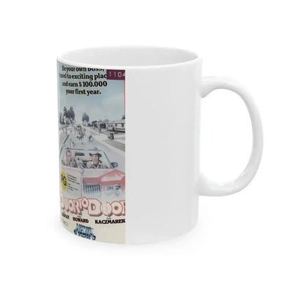 DOOR TO DOOR (VHS COVER) - White Coffee Mug - Go Mug Yourself