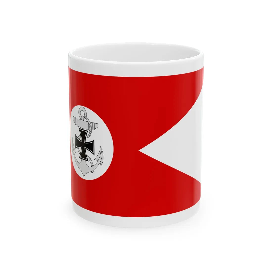 Doppelstander Vernichtung von Schiffen (Germany) White Coffee Mug 11oz - Go Mug Yourself