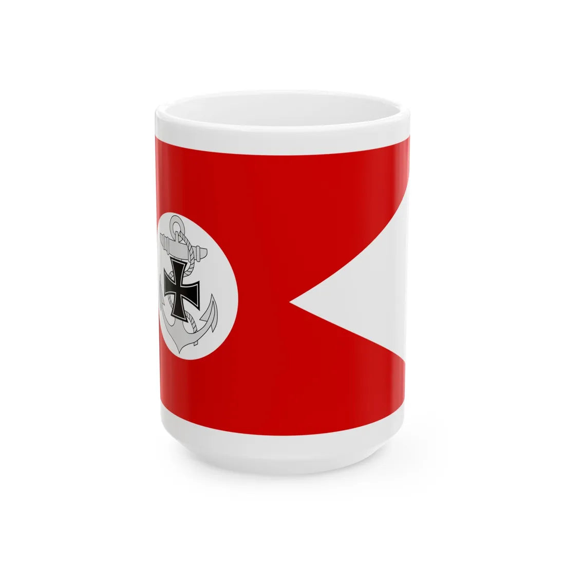 Doppelstander Vernichtung von Schiffen (Germany) White Coffee Mug 15oz - Go Mug Yourself