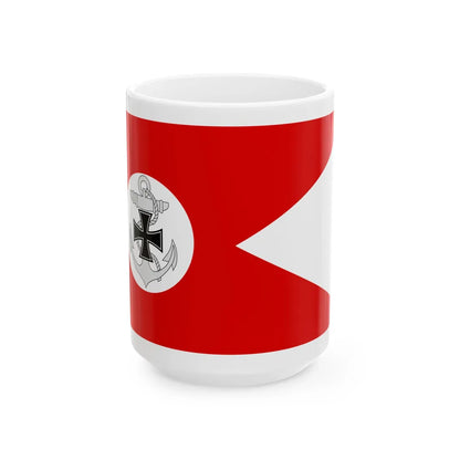 Doppelstander Vernichtung von Schiffen (Germany) White Coffee Mug 15oz - Go Mug Yourself