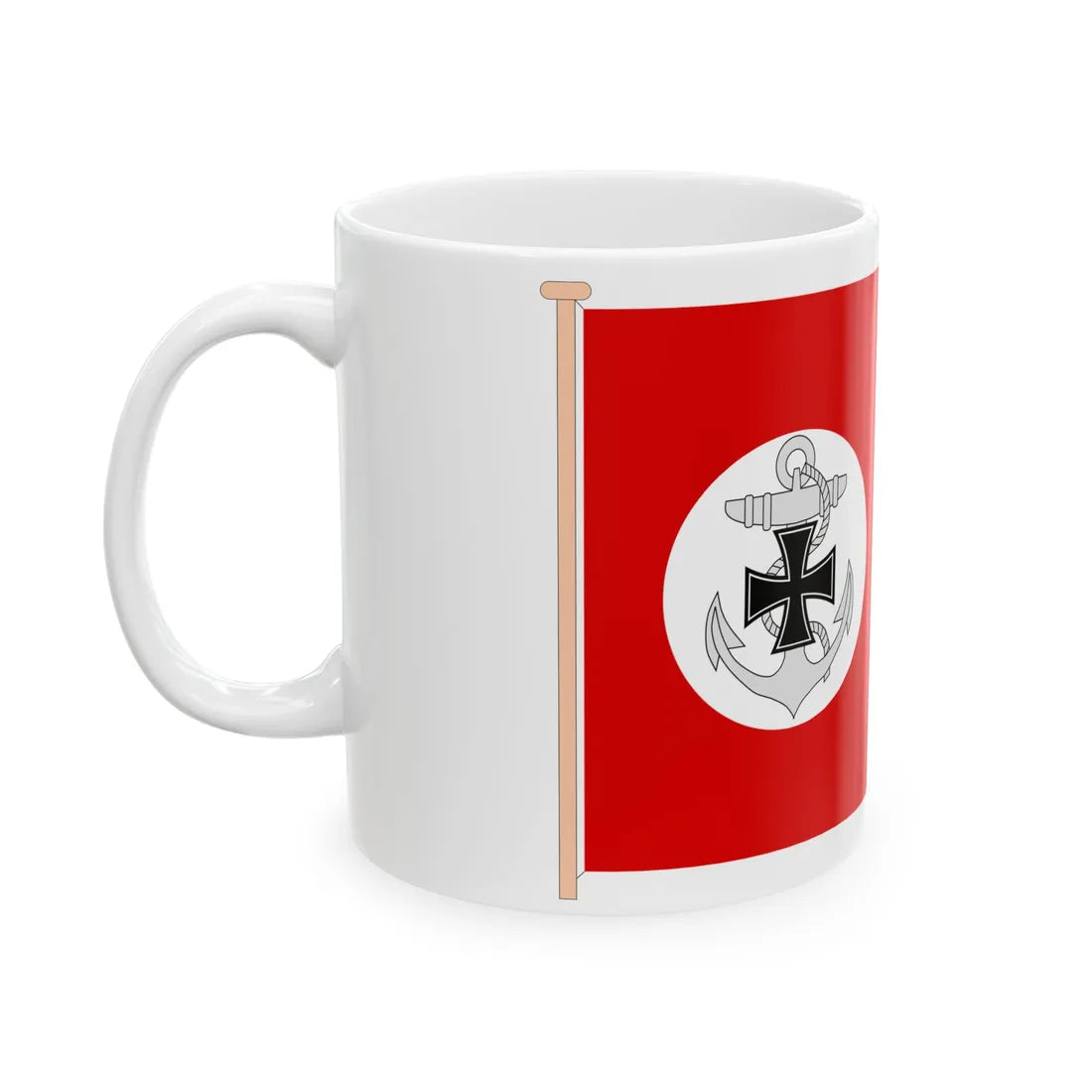 Doppelstander Vernichtung von Schiffen (Germany) White Coffee Mug - Go Mug Yourself