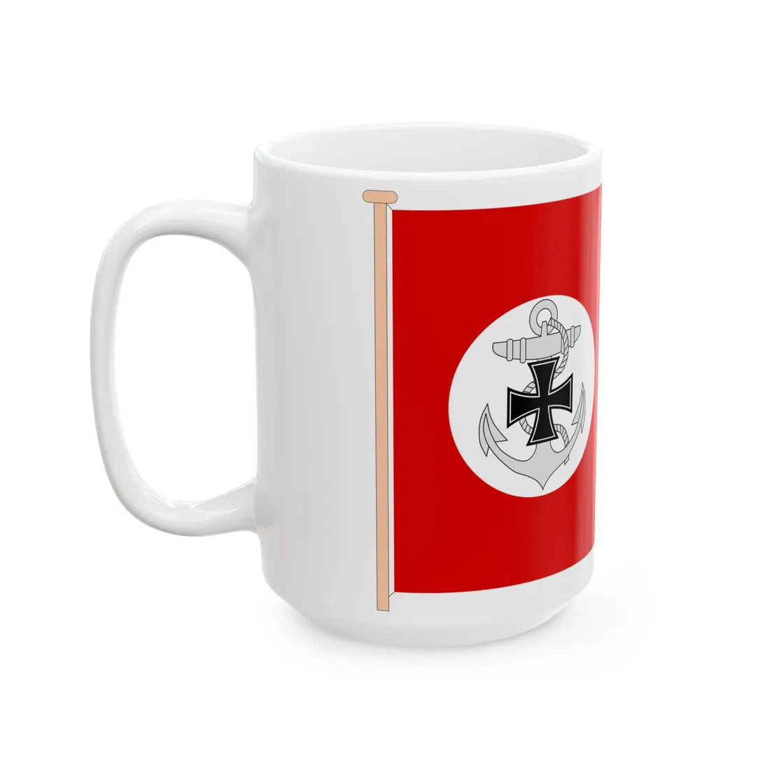 Doppelstander Vernichtung von Schiffen (Germany) White Coffee Mug - Go Mug Yourself