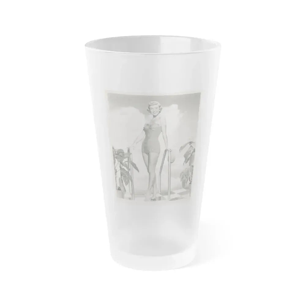 Doris Day #104 (Vintage Female Icon) Frosted Pint Glass 16oz 16oz Frosted - Go Mug Yourself