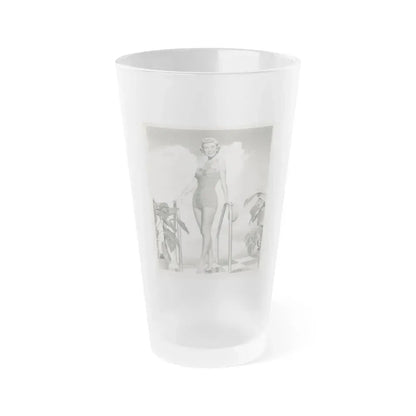 Doris Day #104 (Vintage Female Icon) Frosted Pint Glass 16oz 16oz Frosted - Go Mug Yourself