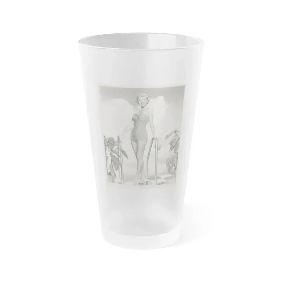 Doris Day #104 (Vintage Female Icon) Frosted Pint Glass 16oz 16oz Frosted - Go Mug Yourself