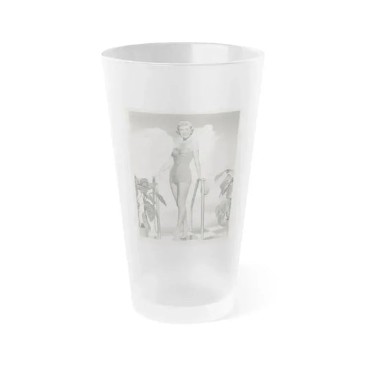 Doris Day #104 (Vintage Female Icon) Frosted Pint Glass 16oz 16oz Frosted - Go Mug Yourself
