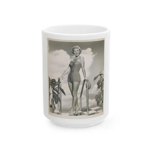 Doris Day #104 (Vintage Female Icon) White Coffee Mug 15oz - Go Mug Yourself