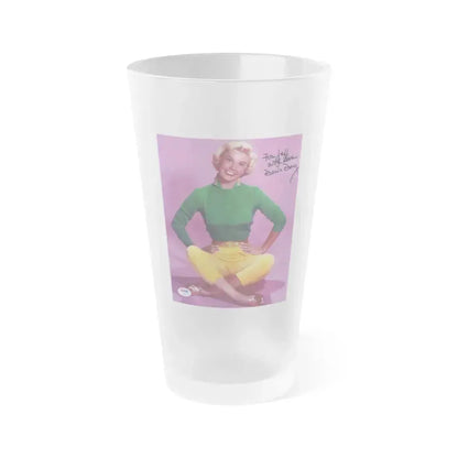 Doris Day #110 (Vintage Female Icon) Frosted Pint Glass 16oz 16oz Frosted - Go Mug Yourself
