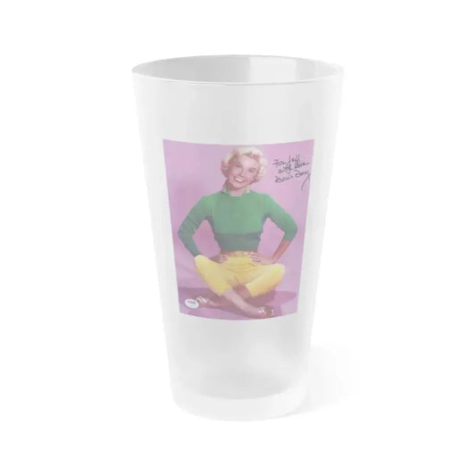 Doris Day #110 (Vintage Female Icon) Frosted Pint Glass 16oz 16oz Frosted - Go Mug Yourself