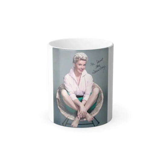 Doris Day #111 (Vintage Female Icon) Color Changing Coffee Mug 11oz - Go Mug Yourself